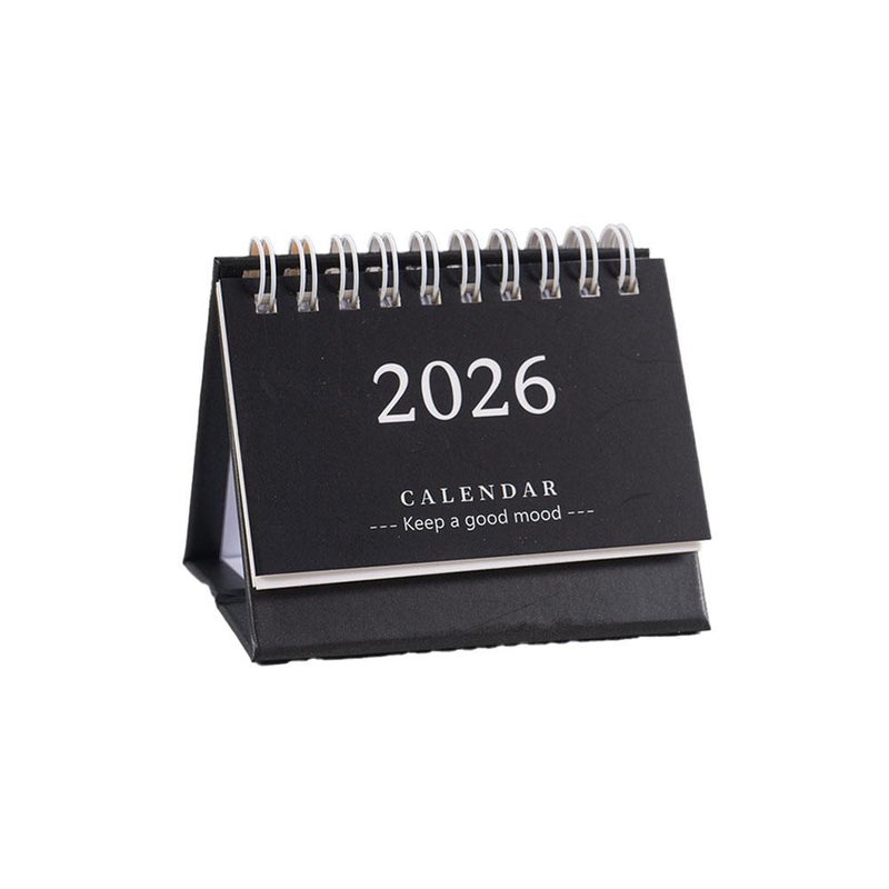 2026 Mini Desk Calendar, Creative Desktop Notebook Ornament, Cute, Simple, and Fresh English Version Calendar